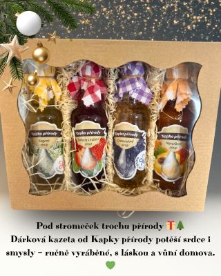 Darujte letos kousek přírody 🎁✨ Naše vánoční kazeta plná voňavých sirupů potěší každého, kdo miluje domácí chutě, poctivou...