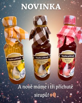 A je to tady!😍 S obrovskou radostí vám představujeme naše tři nové hvězdy v rodině sirupů Kapka přírody! ✨ Oskorušový se...