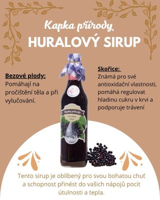 Kapka přírody v každém doušku ✨ Huralový sirup z bezu a skořice zahřeje, potěší a dodá vašim nápojům tu správnou dávku...